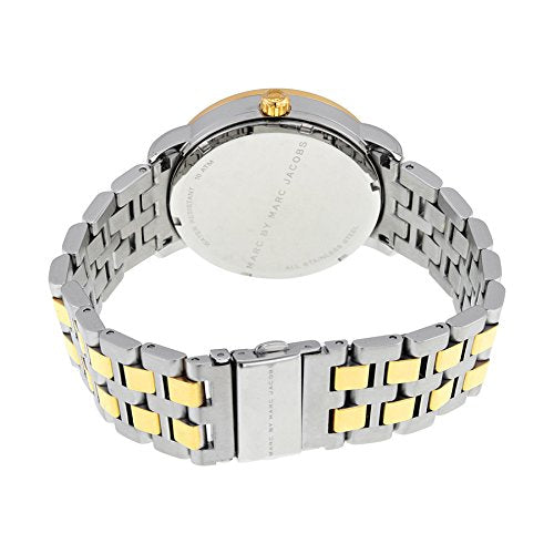 Marc Jacobs Fergus Silver Dial Two Tone Steel Strap Watch for Women - MBM3426
