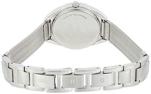 Guess Whisper Silver Dial Silver Mesh Bracelet Watch for Women - W1084L1