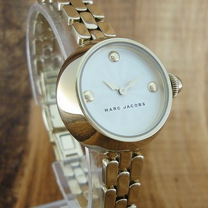 Marc Jacobs Courtney White Dial Gold Steel Strap Watch for Women - MJ3457
