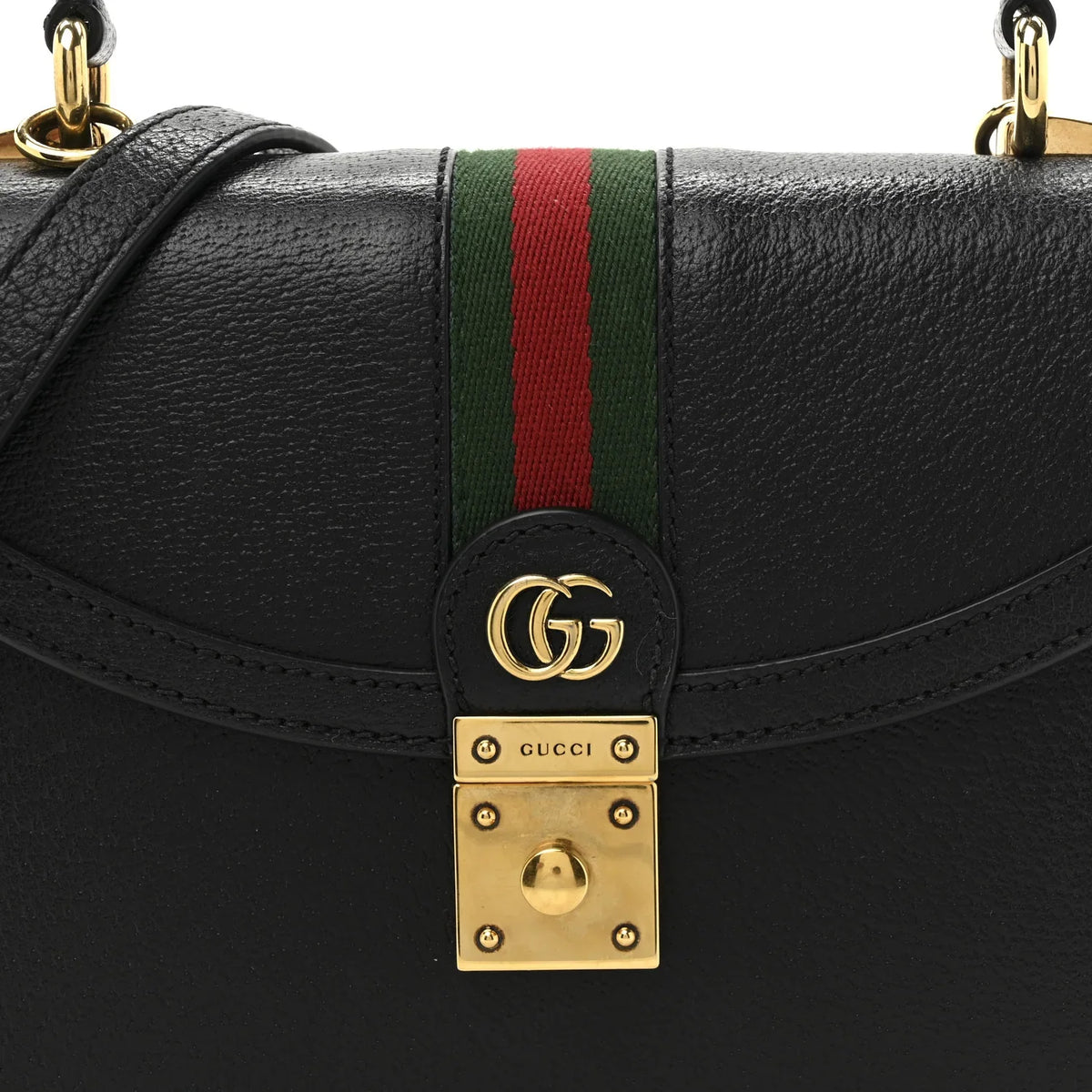 Gucci Ophidia Medium Top Handle Bag - Black