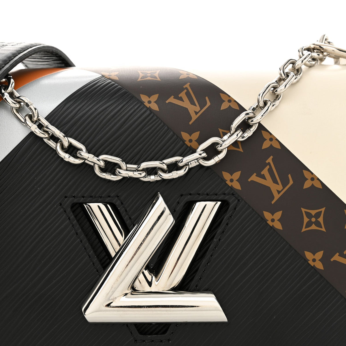 Louis Vuitton Twist MM Shoulder Bag - Monogram Black
