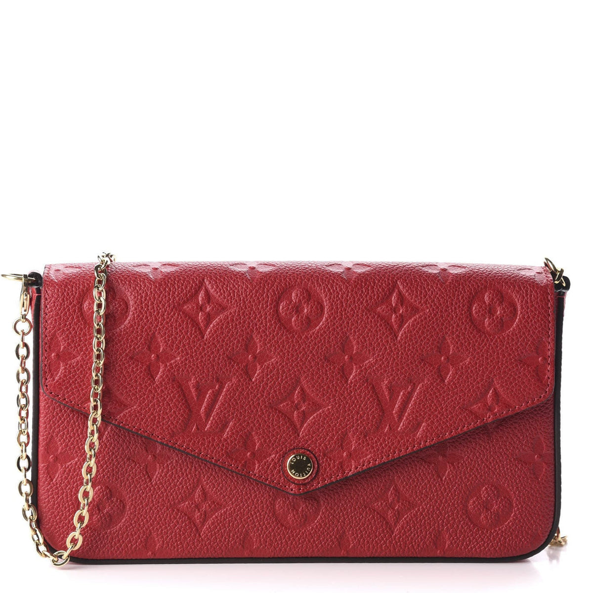 Louis Vuitton Pochette Félicie Wallet Shoulder Bag - Red
