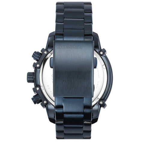 Guess Axle Multifunction Navy Blue Dial Blue Steel Strap Watch For Men - GW0488G4