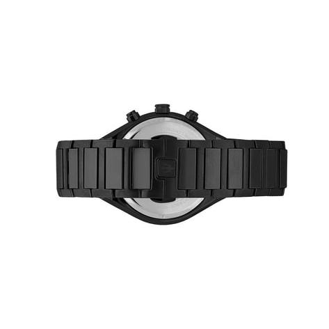 Maserati Stile Chronograph Black Dial Black Steel Strap Watch For Men - R8873642005