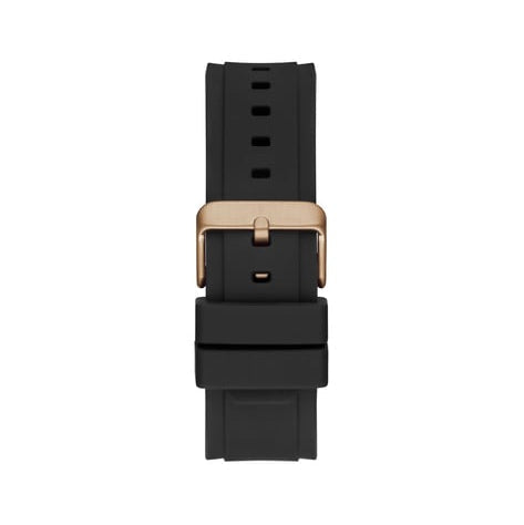 Guess Matrix Multifunction Black Dial Black Rubber Strap Watch For Men - GW0423G5