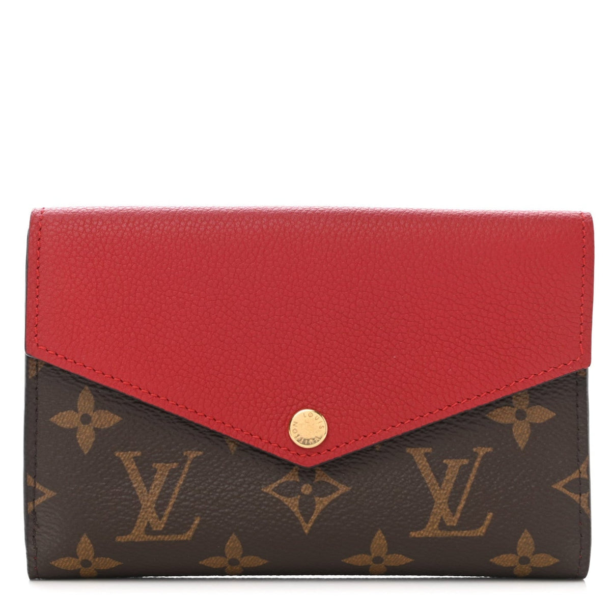 Louis Vuitton Compact Wallet Pallas - Red & Brown