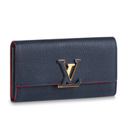 Louis Vuitton Capucines Taurillon Leather Wallet - Marine