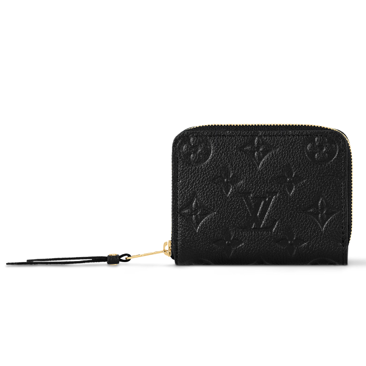 Louis Vuitton Monogram Empreinte Zippy Coin Purse - Black