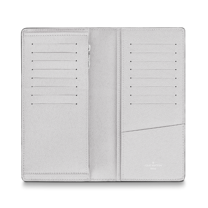 Louis Vuitton Monogram Taigarama Brazza Wallet - White