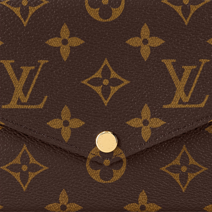Louis Vuitton Pochette Félicie Chain Wallet - Brown