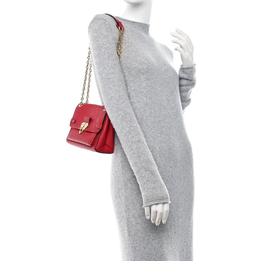 Louis Vuitton Monogram Empreinte Vavin BB Handbag - Scarlet Red
