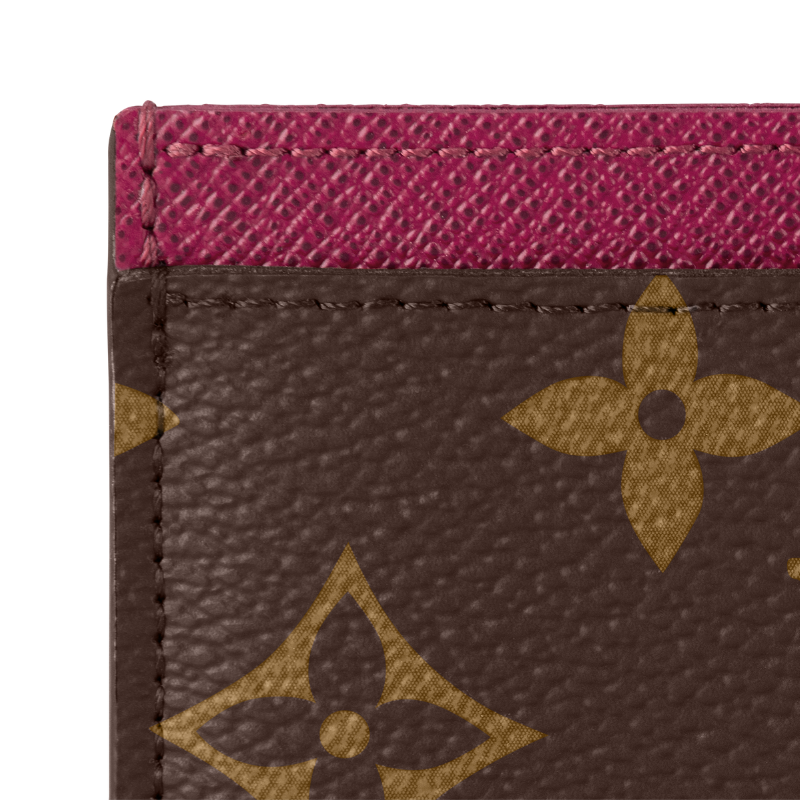 Louis Vuitton Monogram Canvas Card Holder - Fuchsia Brown