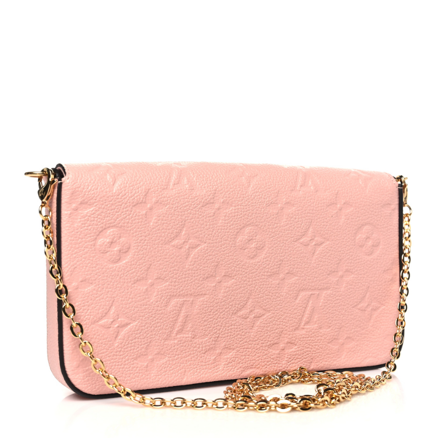 Louis Vuitton Pochette Félicie Chain Wallet - Rose Poudre