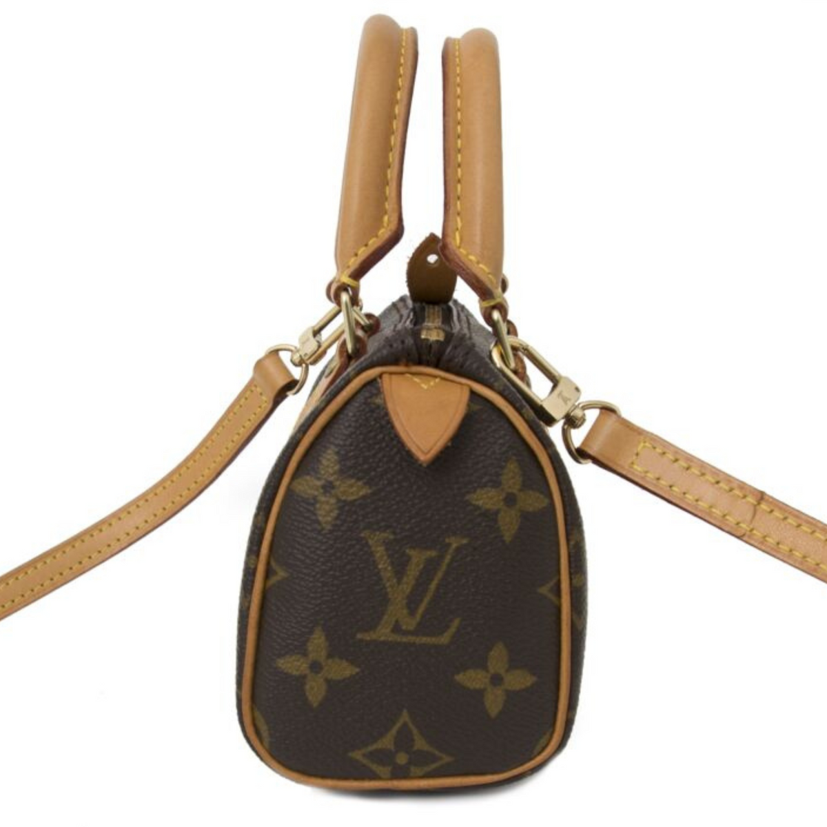 Louis Vuitton Nano Speedy Handbag - Chocolate Brown