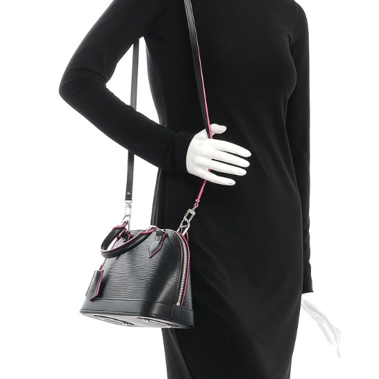 Louis Vuitton Epi Alma BB Handbag - Black