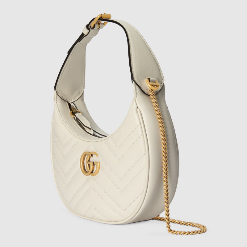 Gucci GG Supreme Shoulder Bag – White