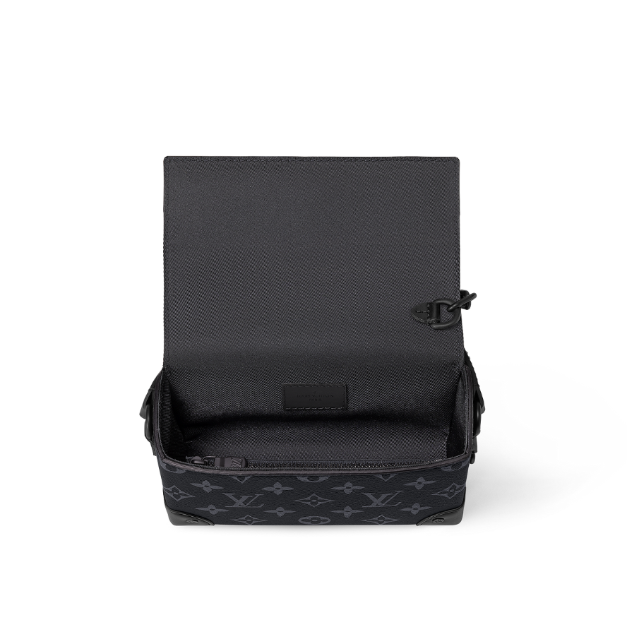 Louis Vuitton Steamer Messenger Wearable Wallet - Black Monogram Eclipse