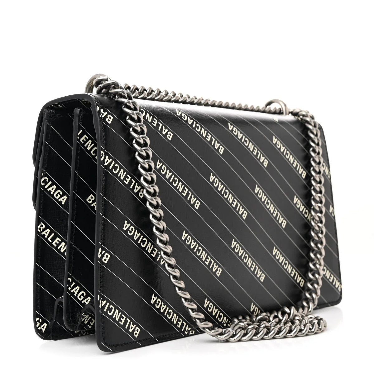 Gucci X Balenciaga Calfskin Small Shoulder Bag – Black