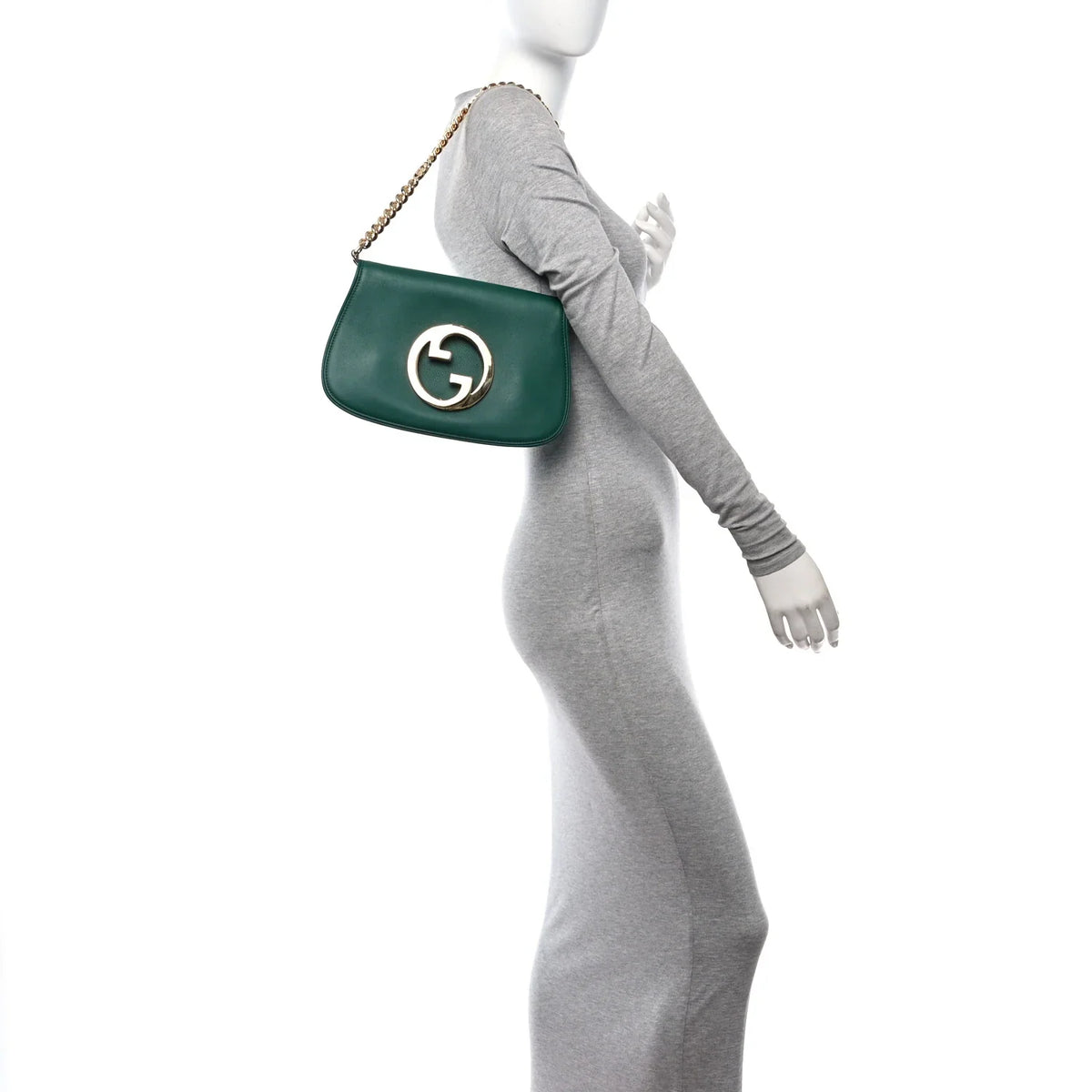 Gucci Blondie Shoulder Chain Bag – Green