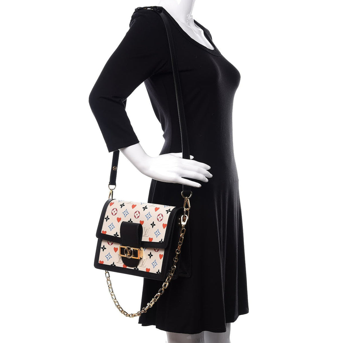 Louis Vuitton Dauphine MM Tote Bag - White