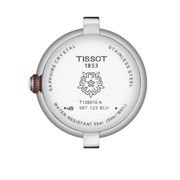 Tissot Bellissima Lady Small Mother of Pearl Dial Two Tone Steel Strap Watch For Women - T126.010.22.013.01