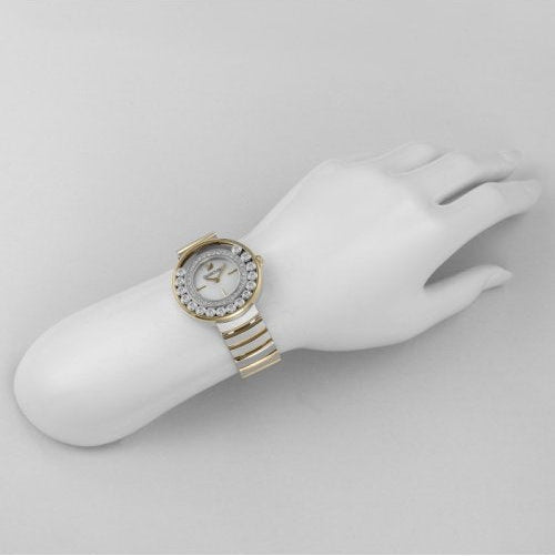 Swarovski Lovely Crystals Mother of Pearl Dial Two Tone Steel Strap Watch for Women - 1187022