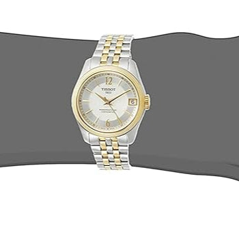 Tissot Ballade Powermatic 80 Mother of Pearl Silver Dial Two Tone Steel Strap Watch For Women - T108.208.22.117.00