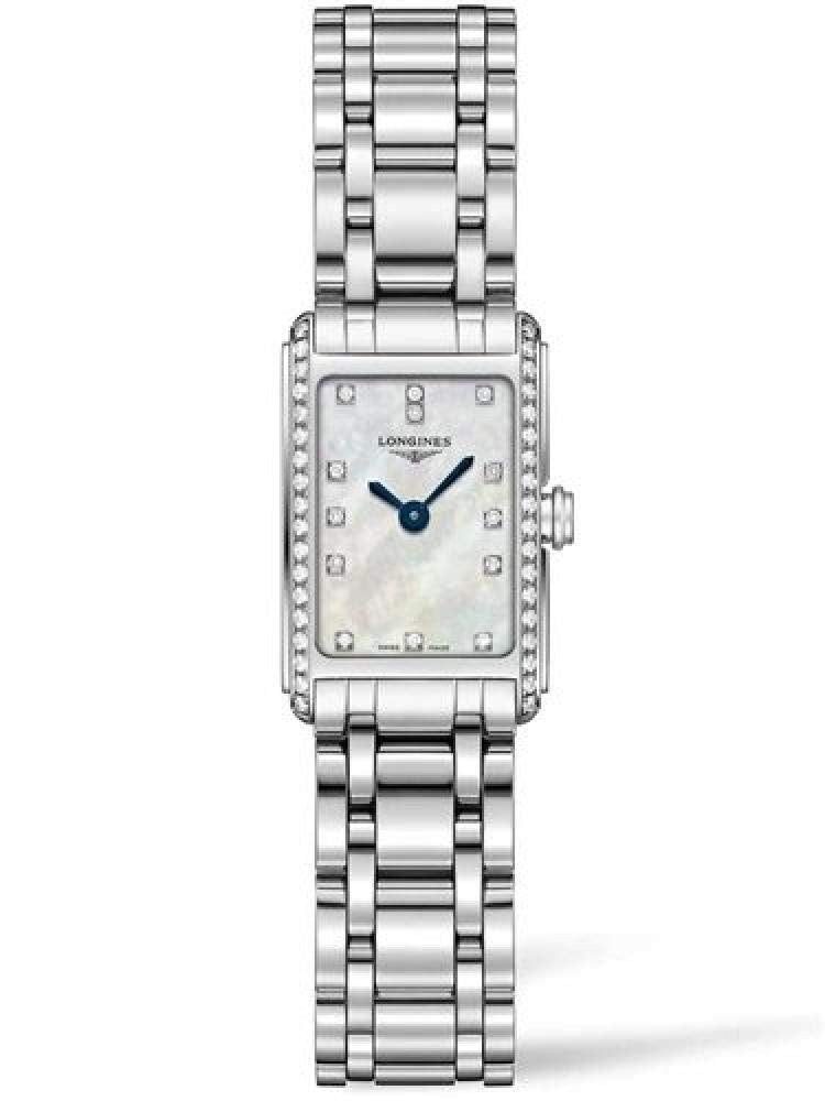 Longines Dolcevita Diamonds Mother of Pearl Dial Silver Steel Strap Watch for Women - L5.258.0.87.6