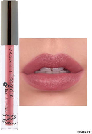 Vasanti Waterproof Matte Liquid Lipstick - Married (Natural Pink)