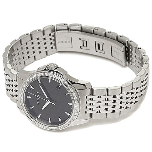 Gucci G Timeless Black Mother of Pearl Diamonds 38mm Watch For Women - YA126509