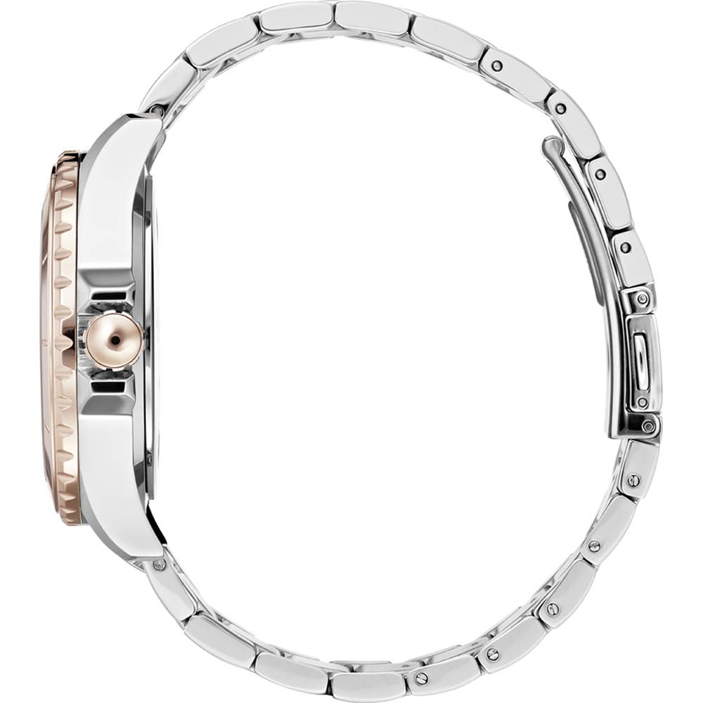 Hugo Boss Hera Chronograph Silver Dial Two Tone Steel Strap Watch for Women - 1502446