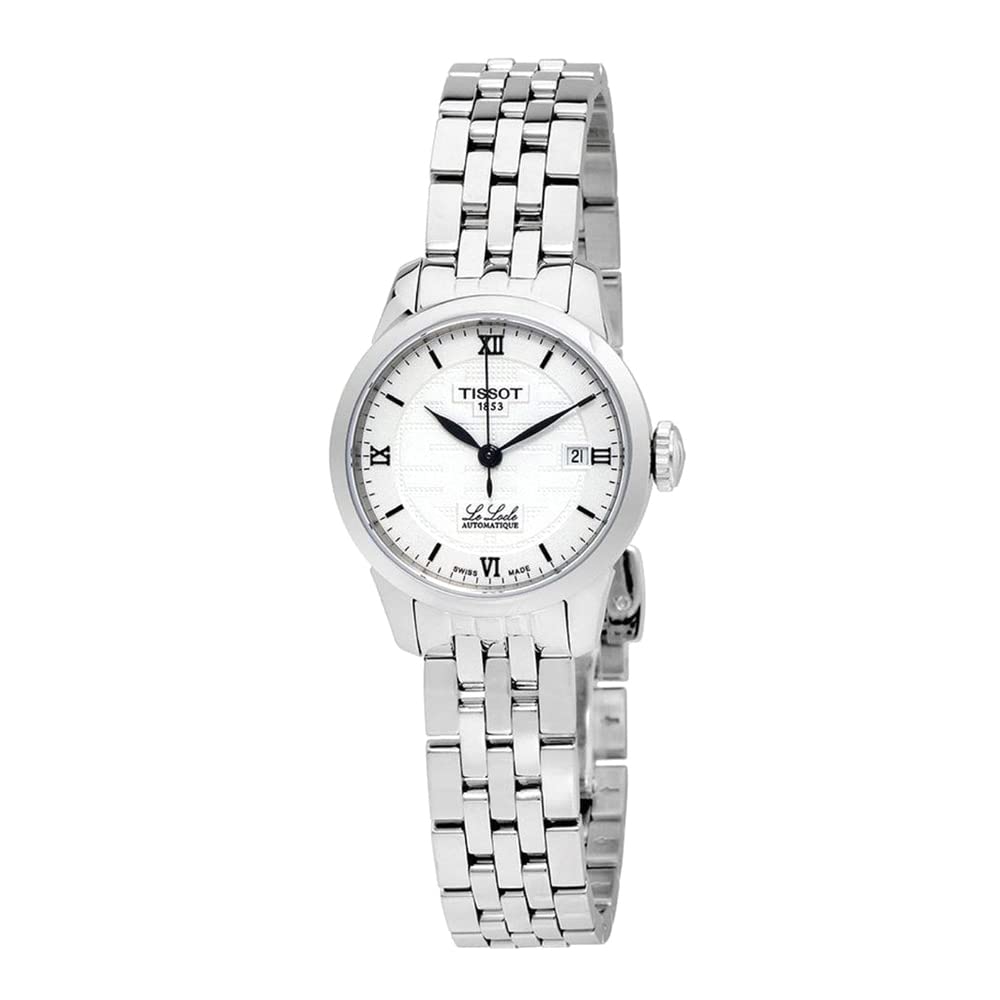 Tissot Le Locle Automatic Double Happiness Lady Silver Dial Silver Steel Strap Watch For Women - T41.1.183.35