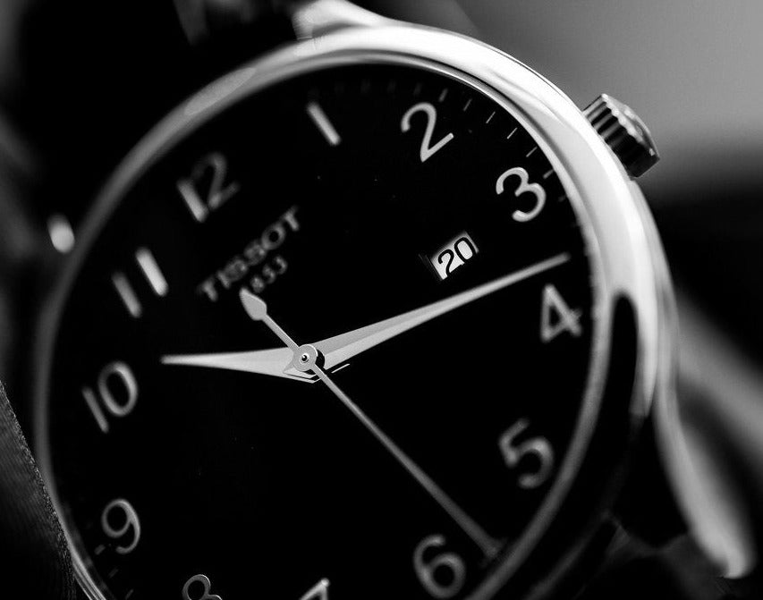 Tissot T Classic Tradition Black Dial Black Leather Strap Watch For Men - T063.610.16.052.00