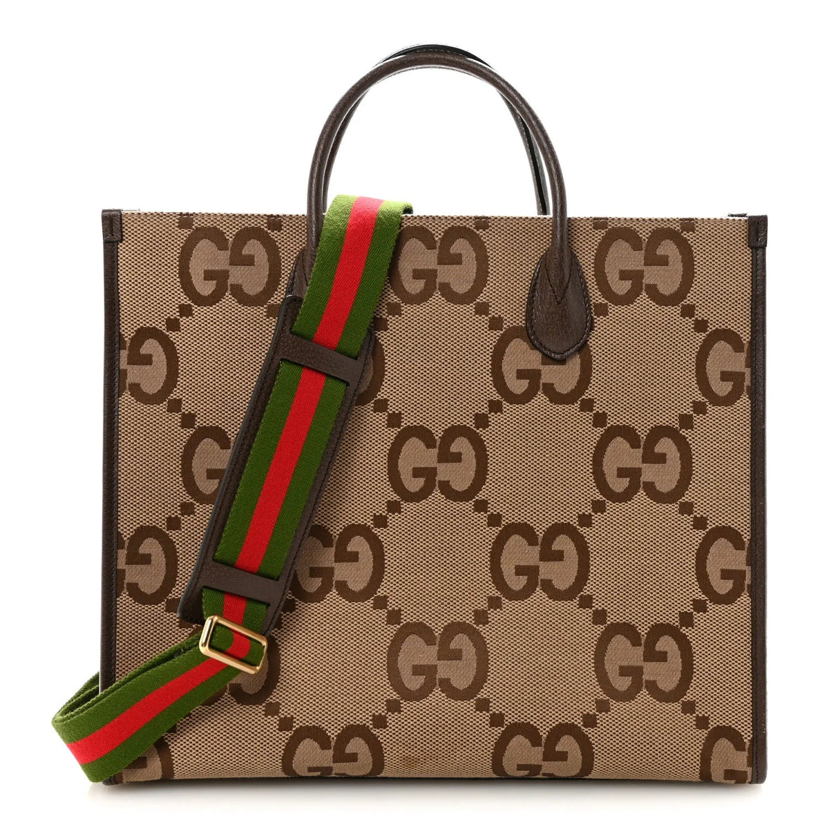 Gucci GG Textured Tote Bag – Beige