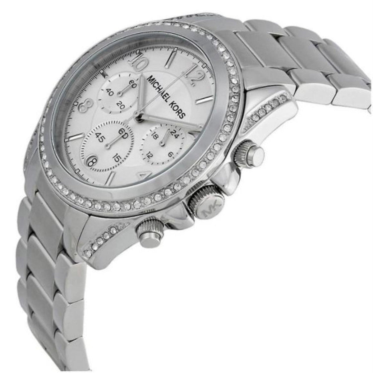 Michael Kors Blair Silver Dial Silver Steel Strap Watch for Women - MK5165