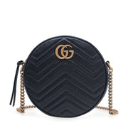 Gucci Azalea Marmont Round Shoulder Bag – Black