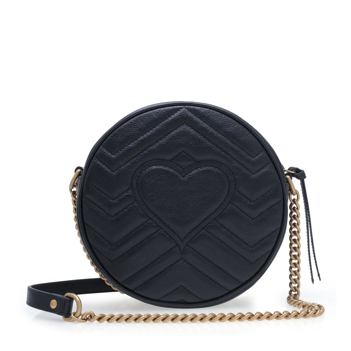 Gucci Azalea Marmont Round Shoulder Bag – Black