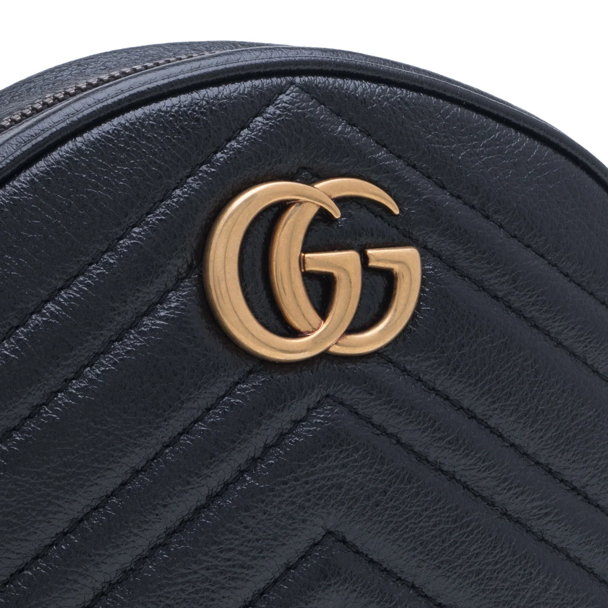 Gucci Azalea Marmont Round Shoulder Bag – Black