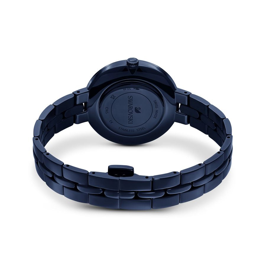 Swarovski Cosmopolitan Crystals Blue Dial Blue Steel Strap Watch for Women - 5647452