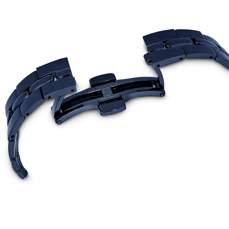 Swarovski Cosmopolitan Crystals Blue Dial Blue Steel Strap Watch for Women - 5647452