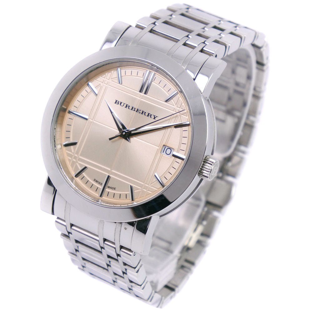 Burberry Heritage Collection Rose Gold Dial Silver Steel Strap Watch for Men - BU1352