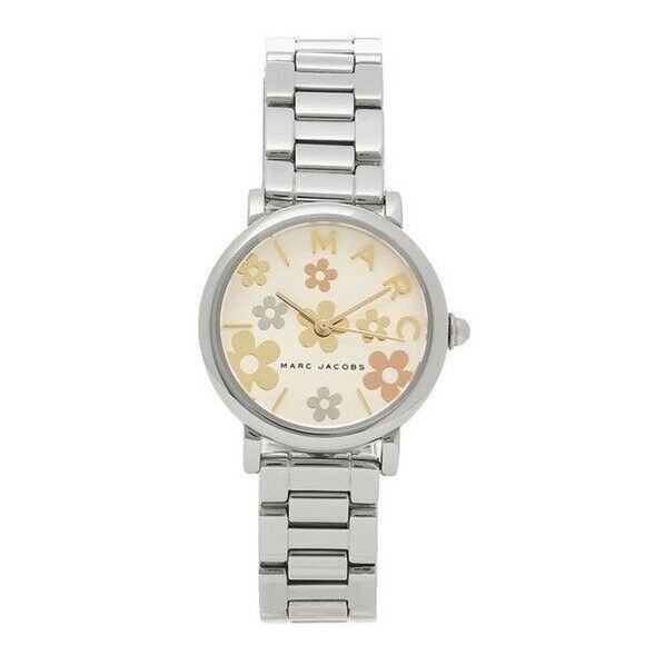Marc Jacobs Classic White Dial Silver Steel Strap Watch for Women - MJ3581