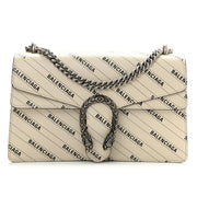 Gucci X Balenciaga Calfskin Small Shoulder Bag – White