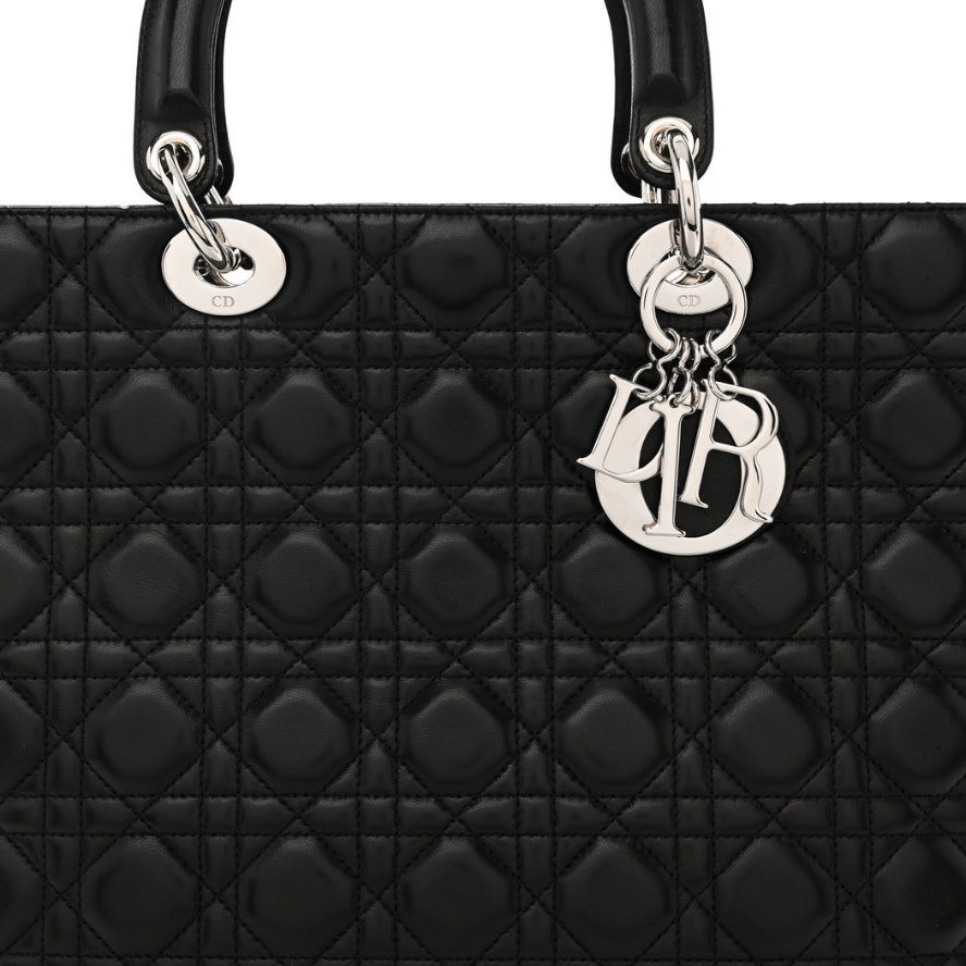 Dior Large Lady Dior Bag - Black