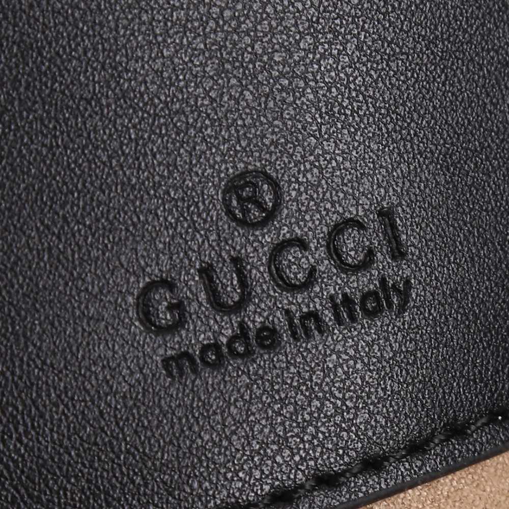 Gucci GG Marmont Leather Small Shoulder Bag – Black