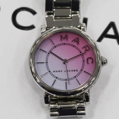 Marc Jacobs Roxy Pink Dial Silver Steel Strap Watch for Women - MJ3554