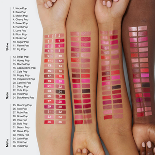 Clinique Pop Shine Longwear Lipstick - Cherry Pop