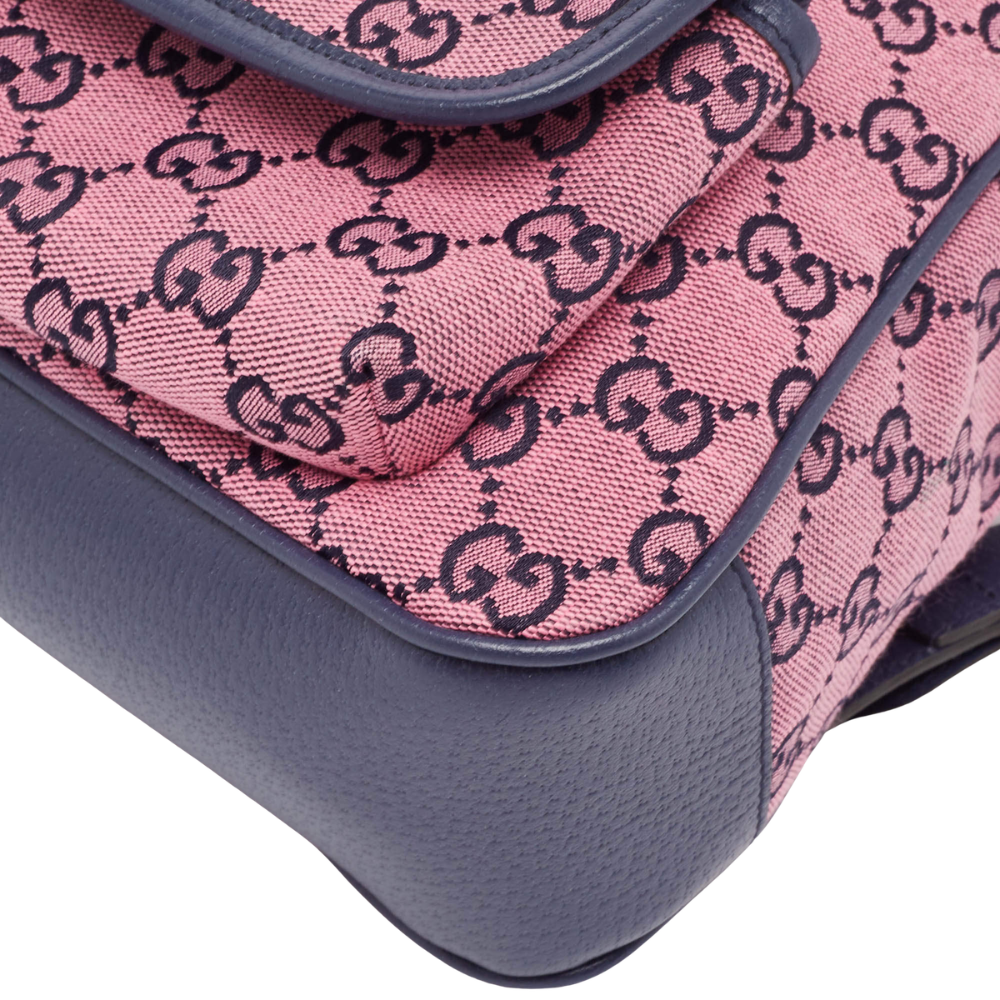 Gucci GG Canvas Backpack – Soft Pink
