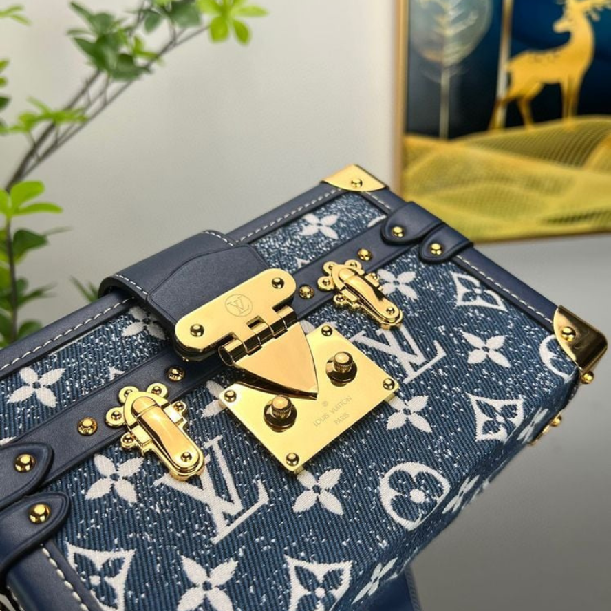 Louis Vuitton Petite Malle Handbag - Blue