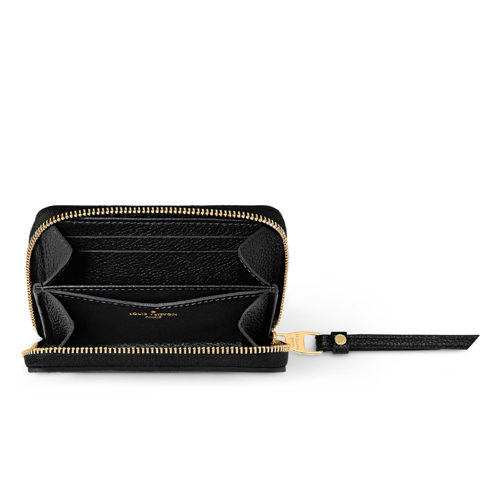 Louis Vuitton Monogram Empreinte Zippy Coin Purse - Black